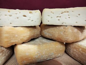 « Primevère bleue » – Quadrello de chèvre aux ferments de Taleggio